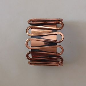 Vintage Mid-century Copper Modernist Cuff Bracelet